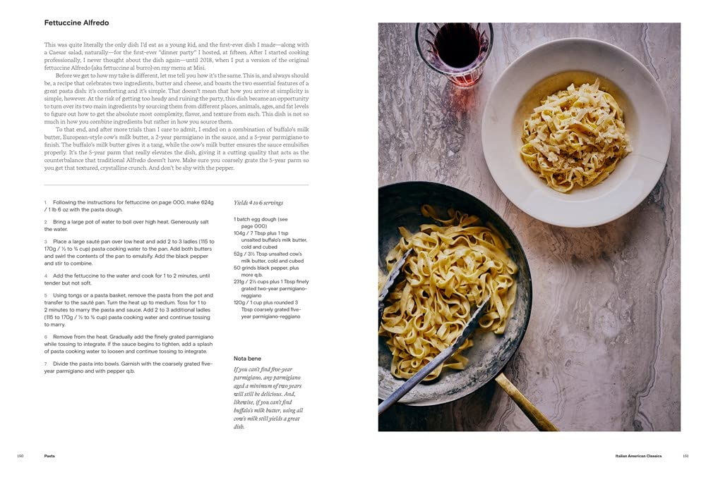 Pasta recipe spread